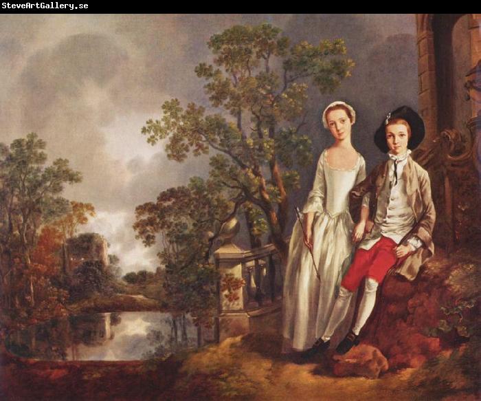 GAINSBOROUGH, Thomas Portrat des Heneage Lloyd und seiner Schwester